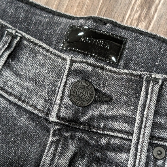 NWT Mother High Waisted Rascal Ankle Step Fray Jeans Night Garden Size 24 - Picture 8 of 15